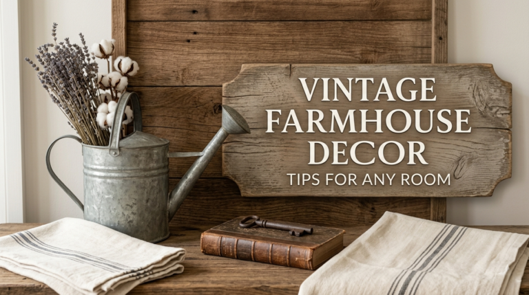 Vintage Farmhouse Decor Tips for Any Room